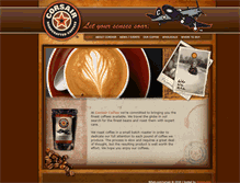 Tablet Screenshot of corsaircoffee.com